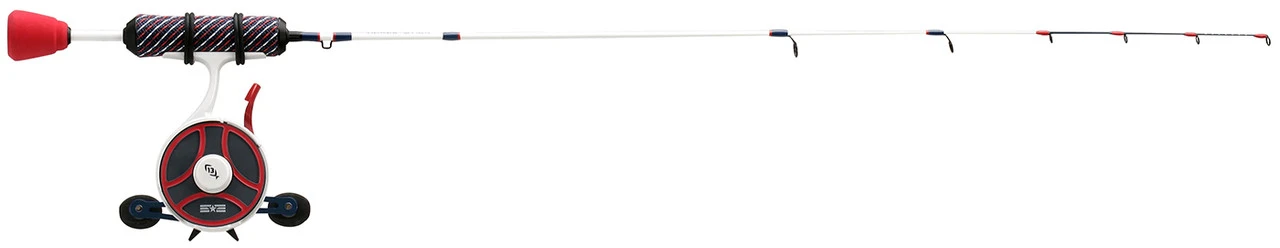 13 Fishing USAFF-LH-27UL FreeFall Ghost Patriot Edition Ice Combo 5 13 Fishing USAFF-LH-27UL FreeFall Ghost Patriot Edition Ice Combo - Image 3