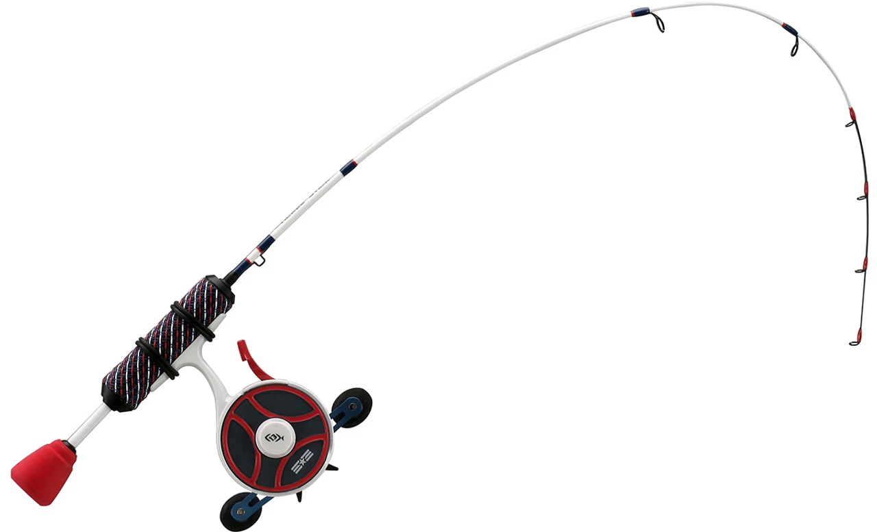 13 Fishing USAFF-LH-27UL FreeFall Ghost Patriot Edition Ice Combo 3 13 Fishing USAFF-LH-27UL FreeFall Ghost Patriot Edition Ice Combo