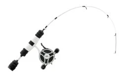 13 Fishing - FreeFall Ghost / Fate V3 Ice Combo 27" ML (Medium Light) - Tickle Stick Tip With Tennessee Handle And Evolve Reel Wraps - LH Retrieve